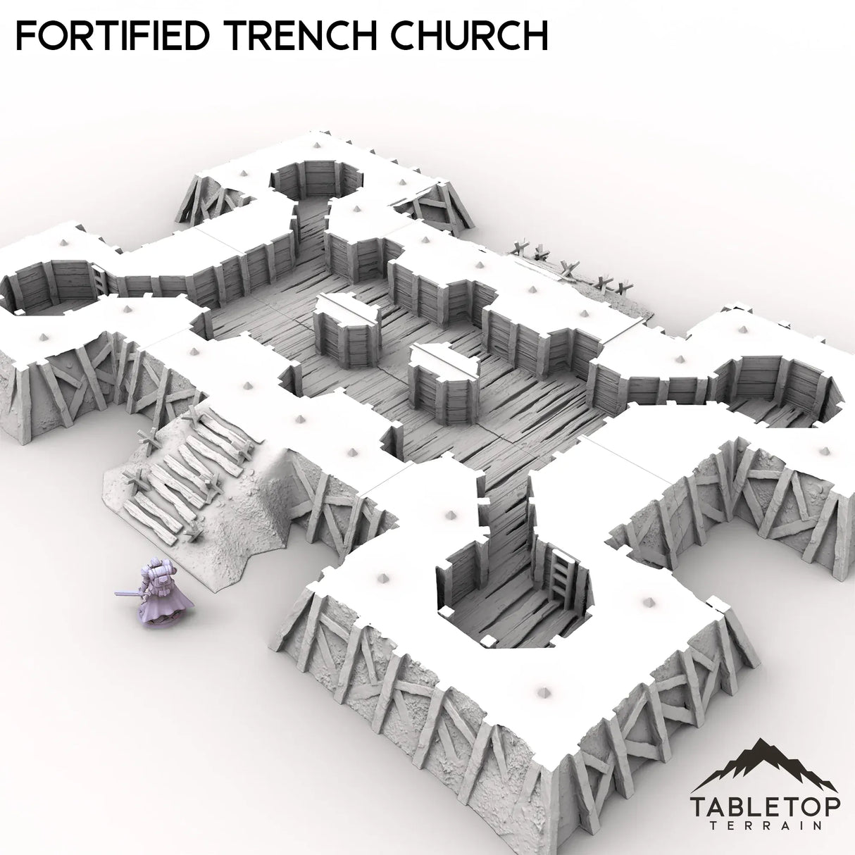 Tabletop Terrain Terrain Fortified Trench Church