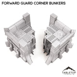 Tabletop Terrain Terrain Forward Guard Corner Bunker Pair