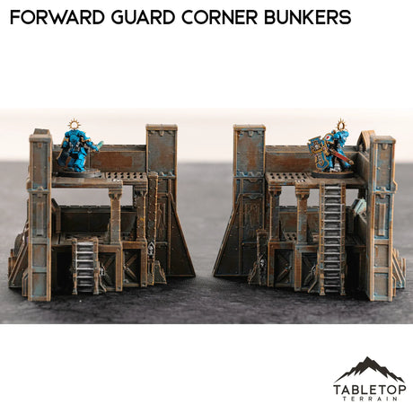 Tabletop Terrain Terrain Forward Guard Corner Bunker Pair