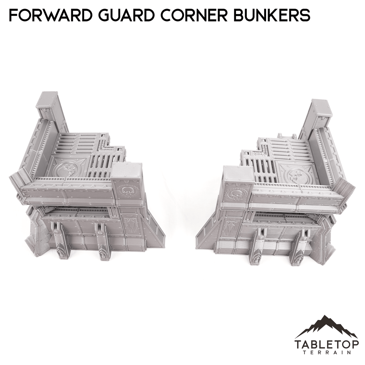 Tabletop Terrain Terrain Forward Guard Corner Bunker Pair