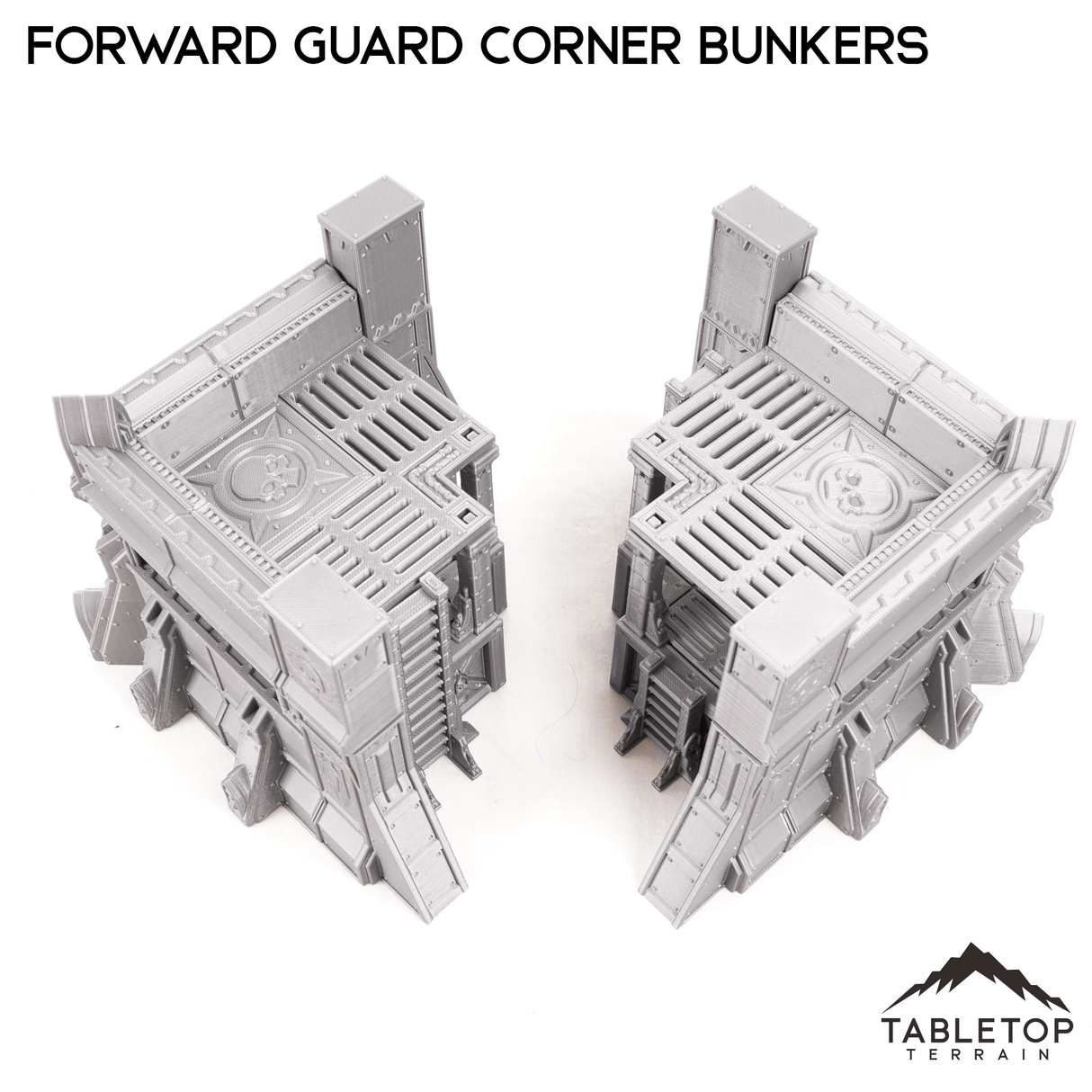 Tabletop Terrain Terrain Forward Guard Corner Bunker Pair