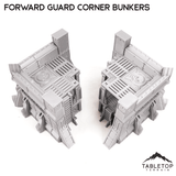 Tabletop Terrain Terrain Forward Guard Corner Bunker Pair