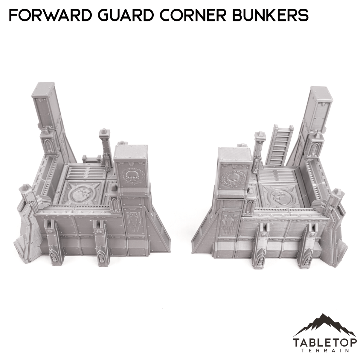 Tabletop Terrain Terrain Forward Guard Corner Bunker Pair