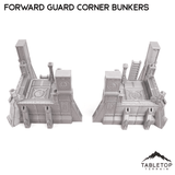 Tabletop Terrain Terrain Forward Guard Corner Bunker Pair