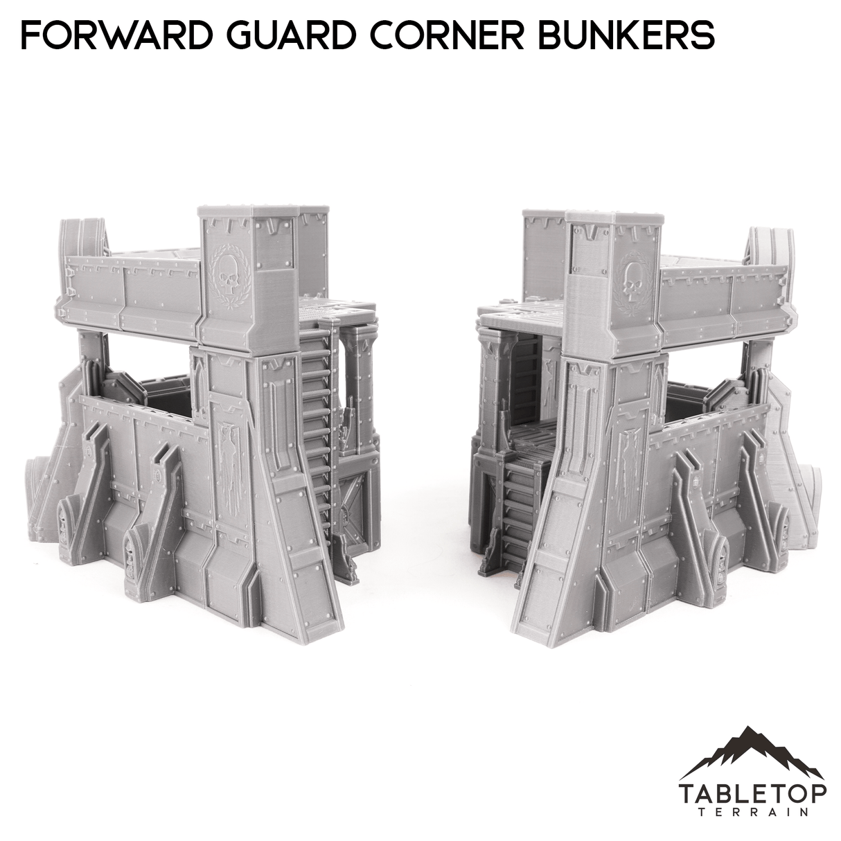 Tabletop Terrain Terrain Forward Guard Corner Bunker Pair