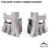 Tabletop Terrain Terrain Forward Guard Corner Bunker Pair