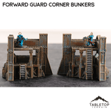 Tabletop Terrain Terrain Forward Guard Corner Bunker Pair