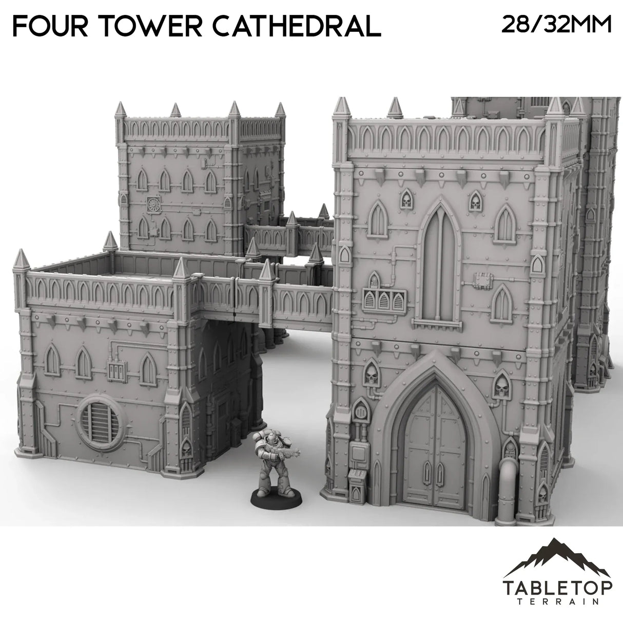 Tabletop Terrain Terrain Four Tower Cathedral - Caelum Turrim #1
