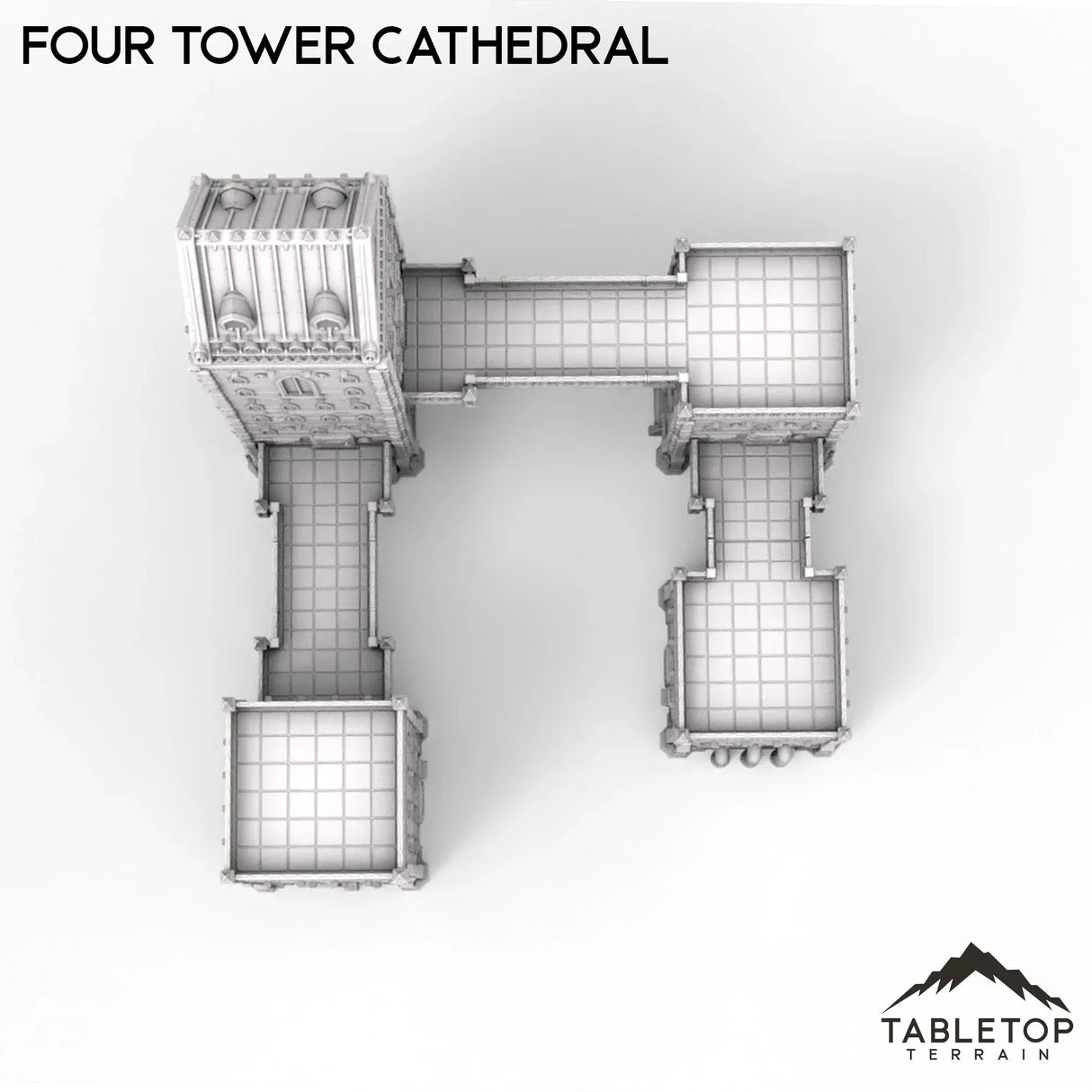 Tabletop Terrain Terrain Four Tower Cathedral - Caelum Turrim #1