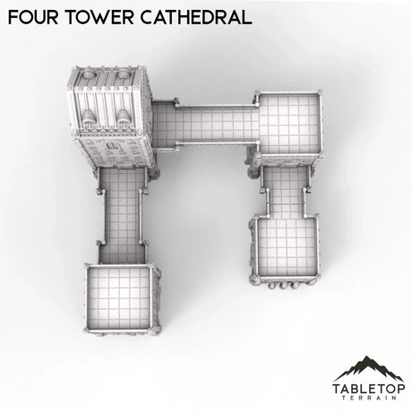 Tabletop Terrain Terrain Four Tower Cathedral - Caelum Turrim #1