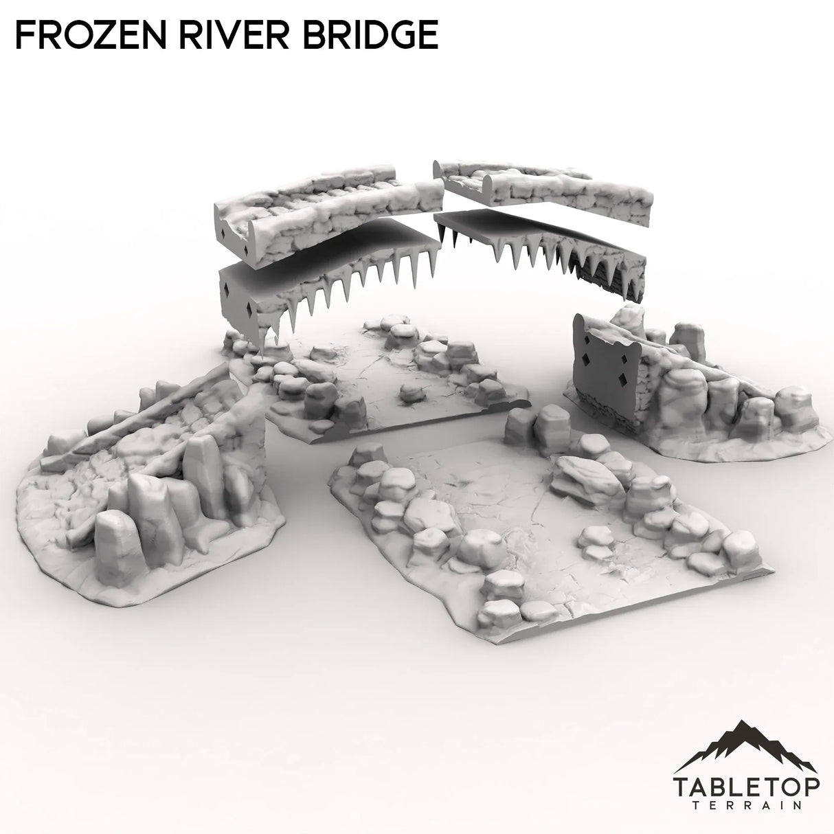 Tabletop Terrain Terrain Frozen River Bridge
