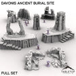 Tabletop Terrain Terrain Full Set / 28/32mm Davonis Ancient Burial Site