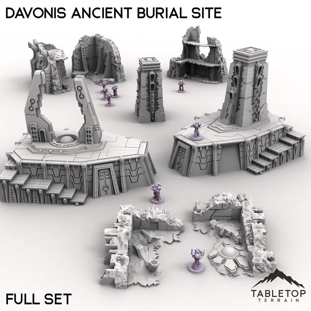 Tabletop Terrain Terrain Full Set / 28/32mm Davonis Ancient Burial Site