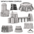 Tabletop Terrain Terrain Full Set / 28/32mm Vatar XI Mining Complex - Space Dwarf Terrain