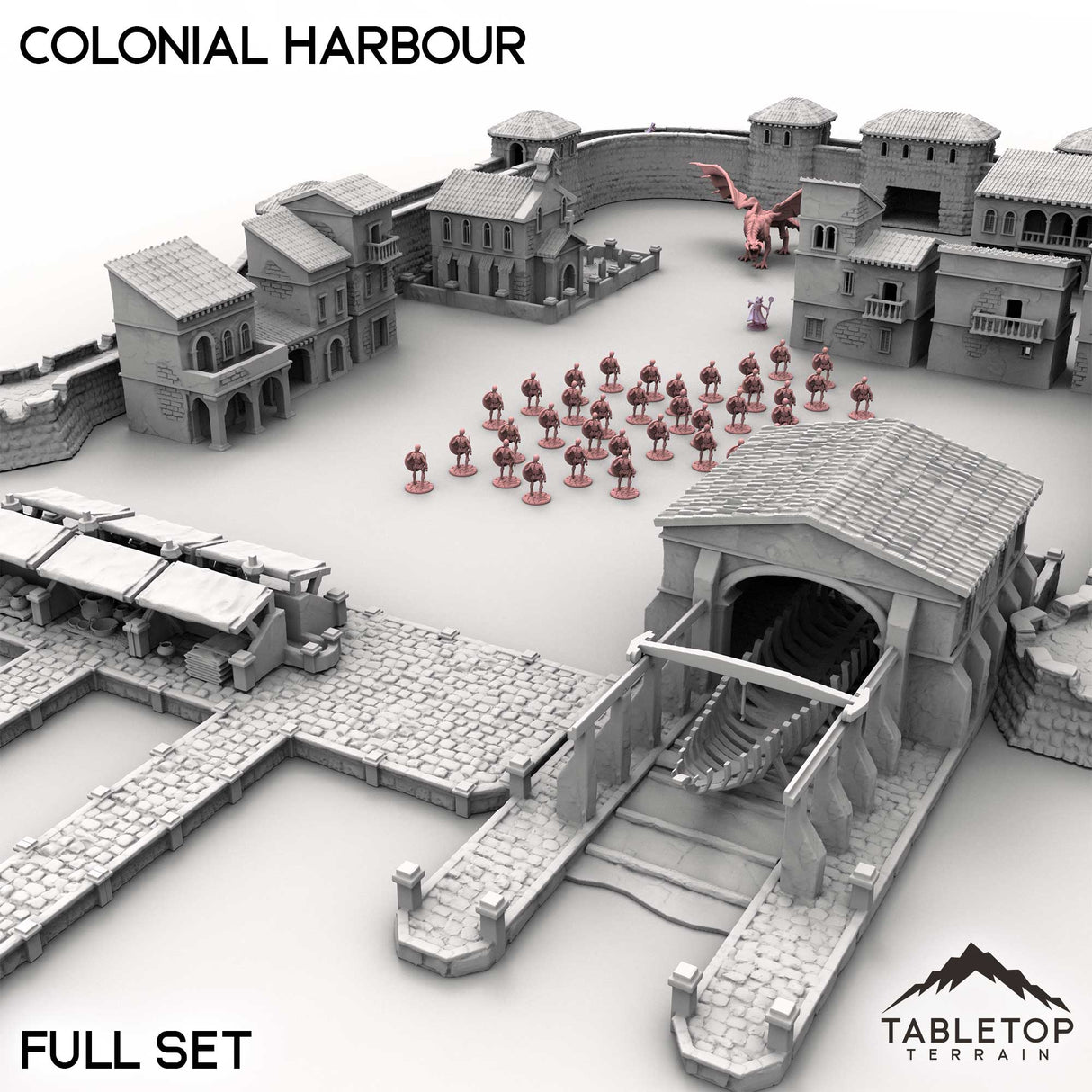 Tabletop Terrain Terrain Full Set / 32mm Colonial Harbour