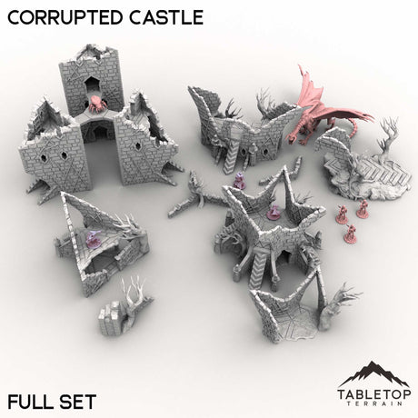 Tabletop Terrain Terrain Full Set / 32mm Corrupted Castle