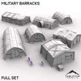 Tabletop Terrain Terrain Full Set / 32mm Military Barracks