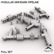 Tabletop Terrain Terrain Full Set / 32mm Modular Grimdark Pipeline