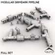 Tabletop Terrain Terrain Full Set / 32mm Modular Grimdark Pipeline