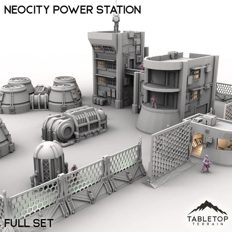 Tabletop Terrain Terrain Full Set / 32mm NeoCity Power Station
