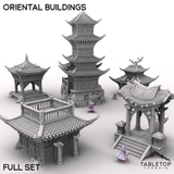 Tabletop Terrain Terrain Full Set / 32mm Oriental Buildings