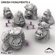 Tabletop Terrain Terrain Full Set / 32mm Orkish Monuments II