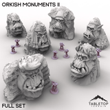 Tabletop Terrain Terrain Full Set / 32mm Orkish Monuments II