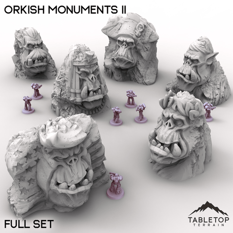 Tabletop Terrain Terrain Full Set / 32mm Orkish Monuments II