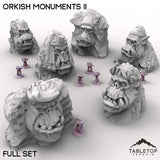 Tabletop Terrain Terrain Full Set / 32mm Orkish Monuments II