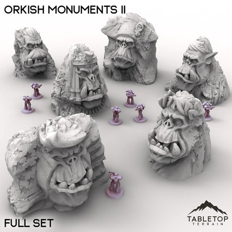 Tabletop Terrain Terrain Full Set / 32mm Orkish Monuments II