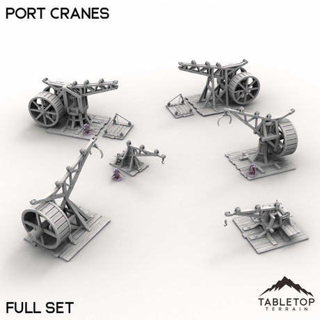 Tabletop Terrain Terrain Full Set / 32mm Port Cranes