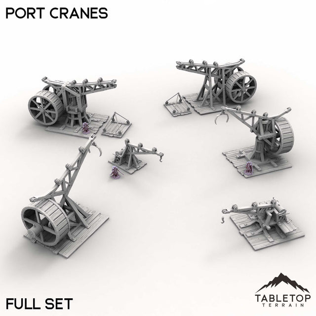 Tabletop Terrain Terrain Full Set / 32mm Port Cranes