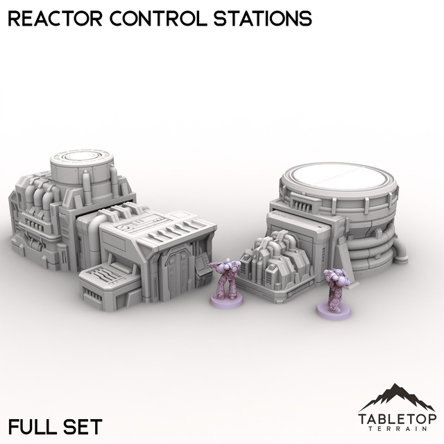 Tabletop Terrain Terrain Full Set / 32mm Reactor Control Stations
