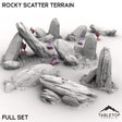Tabletop Terrain Terrain Full Set / 32mm Rocky Scatter Terrain