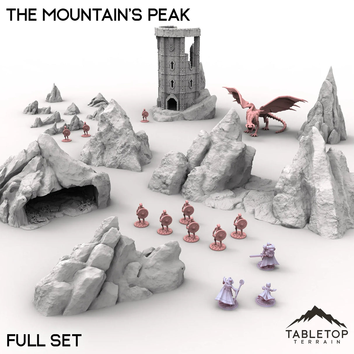 Tabletop Terrain Terrain Full Set / 32mm The Mountain's Peak
