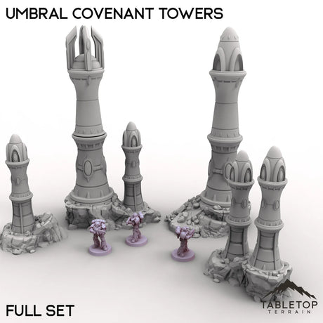 Tabletop Terrain Terrain Full Set / 32mm Umbral Covenant Towers