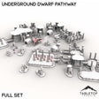 Tabletop Terrain Terrain Full Set / 32mm Underground Dwarf Pathway