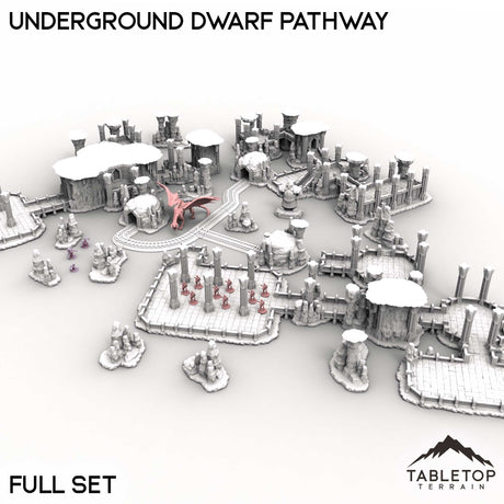 Tabletop Terrain Terrain Full Set / 32mm Underground Dwarf Pathway