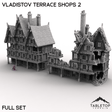 Tabletop Terrain Terrain Full Set / 32mm Vladistov Terrace Shops 2