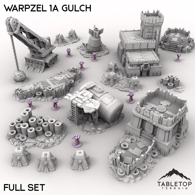 Tabletop Terrain Terrain Full Set / 32mm Warpzel 1A Gulch
