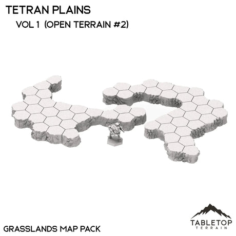 Tabletop Terrain Terrain Full Set Bundle HEXTECH Tetran Plains Map Hill Set - 6mm