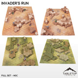 Tabletop Terrain Terrain Full Set Bundle / NextGen Color (As Shown) HEXTECH Invader's Run Map Hill Sets - 6mm