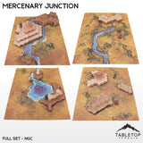 Tabletop Terrain Terrain Full Set Bundle / NextGen Color (As Shown) HEXTECH Mercenary Junction Map Hill Sets-6mm