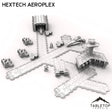 Tabletop Terrain Terrain Full Set HEXTECH Aeroplex - 6mm