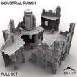 Tabletop Terrain Terrain Full Set Industrial Ruins 1