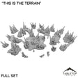 Tabletop Terrain Terrain Full Set Jagged Rocks - "This Is The Terrain"