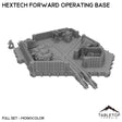 Tabletop Terrain Terrain Full Set / Monocolor (Grey) HEXTECH Forward Operating Base - 6mm