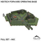 Tabletop Terrain Terrain Full Set / NextGen Color HEXTECH Forward Operating Base - 6mm