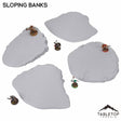Tabletop Terrain Terrain Full Set Sloping Banks Wargaming Hills