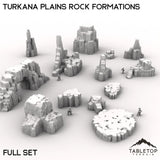 Tabletop Terrain Terrain Full Set Turkana Plains Rock Formations